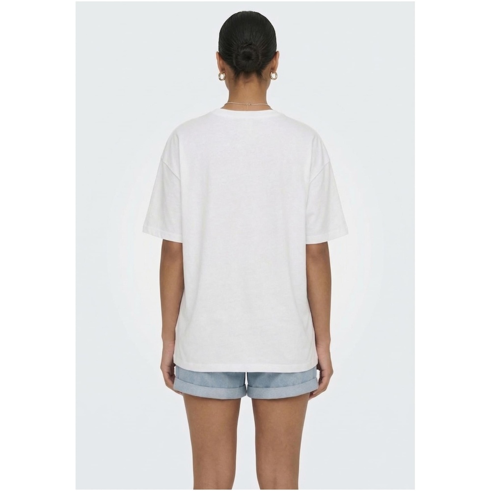 Urban Classics - Script Logo Loose Dames Tshirt - Wit